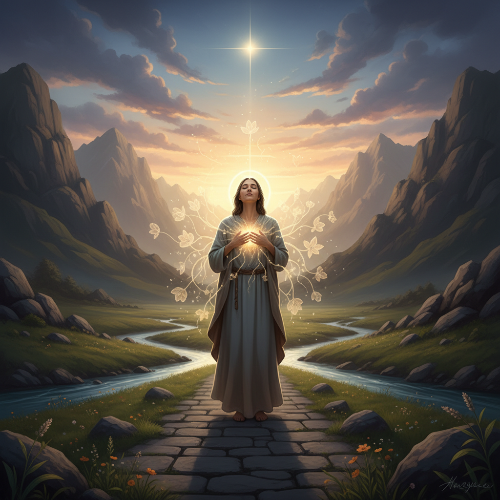 Gratidão e fé fortalecendo a esperança e a paz interior