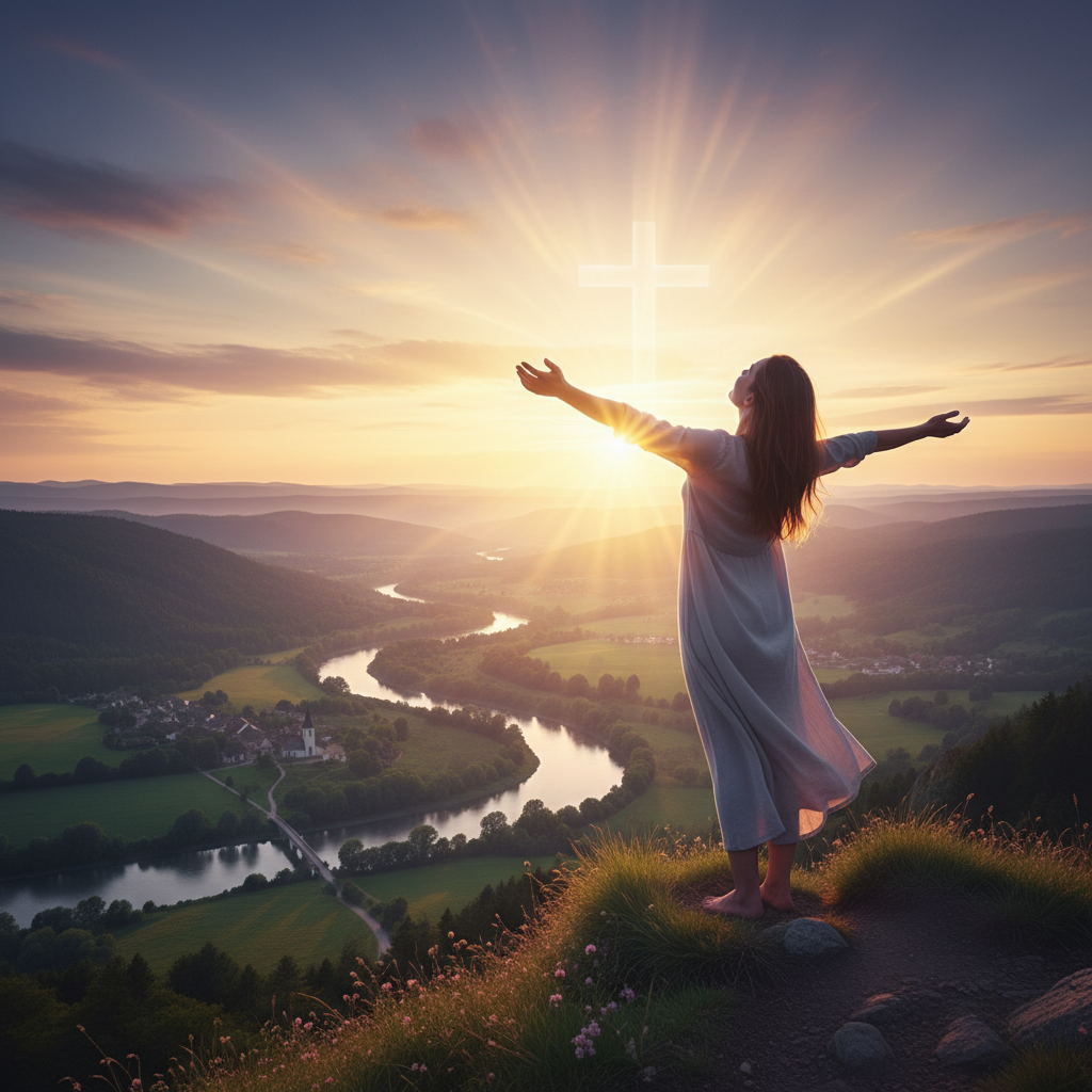 Pessoa buscando plenitude bíblica